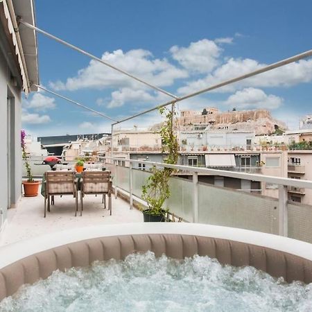 Lovely Apt W/Heated Jacuzzi &Full Acropolis View Apartment Atena Exterior foto