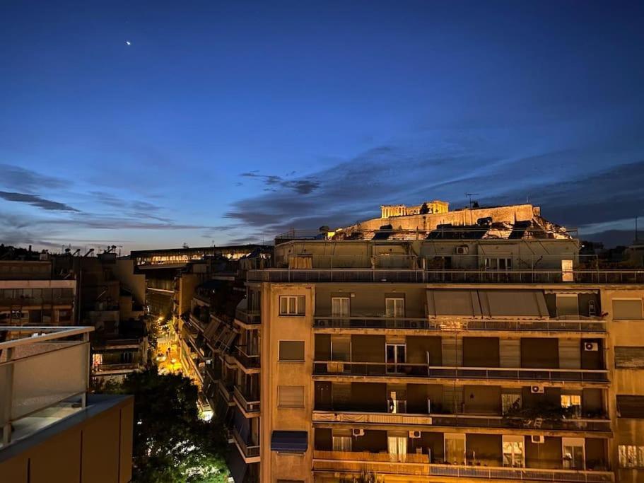 Lovely Apt W/Heated Jacuzzi &Full Acropolis View Apartment Atena Exterior foto