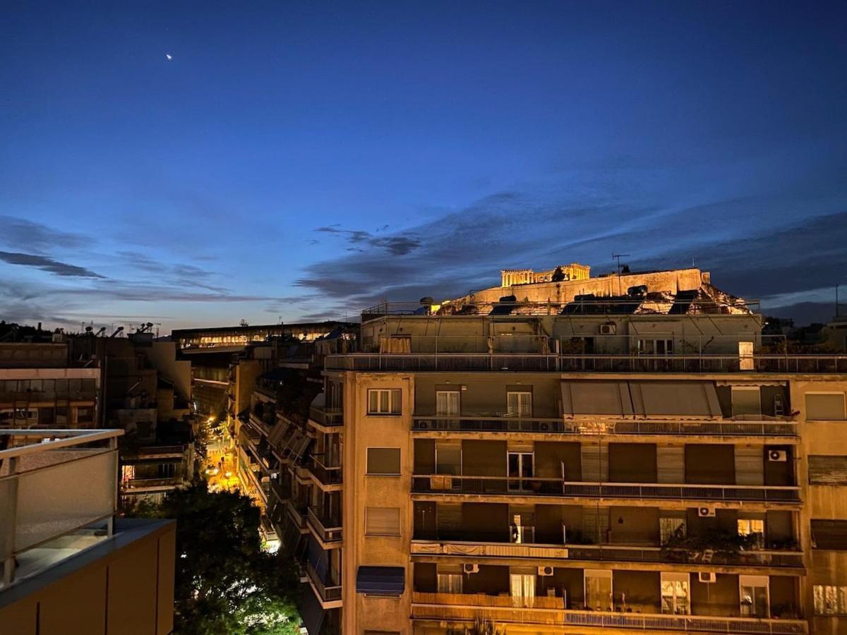 Lovely Apt W/Heated Jacuzzi &Full Acropolis View Apartment Atena Exterior foto